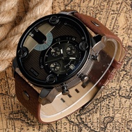 5.24-DZ Men's Watch Fashion Large Dial European American Style Steel Band Watch Sports Belt Quartz W