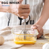 PEK-Kitchen Stainless Steel Kitchen Semi-Automatic Egg Beater Whisk Milk Cream Mixer