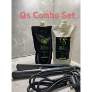 QS 3D 35/36 REBONDING CREAM 500ML + Korea IC Iron