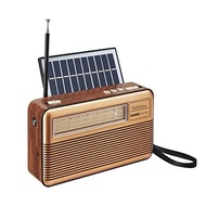Retro Radio AM FM Shortwave with Bluetooth Speaker， Battery Operated Vintage Radio with Flashlight，