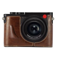 Leather Half Case for Leica Q Q2 Q3 Camera Protect Grip