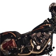 Harley-Davidson 機車側袋，適用於 Softail 全車系，真皮