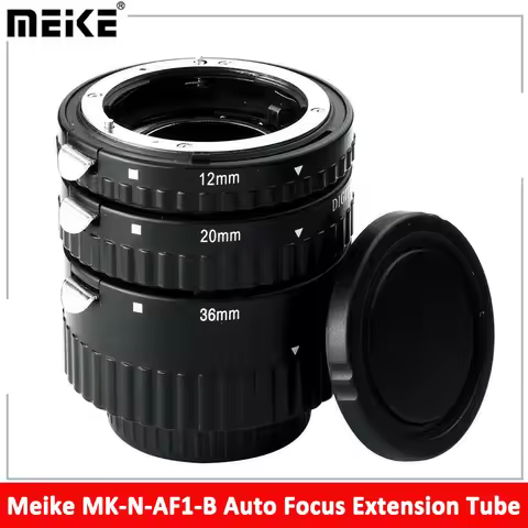 Meike MK-N-AF1-B Auto Focus Macro Extension Tube Ring for Nikon D7200 D7100 D5600 D5100 D5200 D5300 