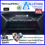 TECWARE Phantom L RGB Low Profile tenkeyless 87keys Mechanical Keyboard (Warranty 1year with TechDynamic)