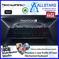 TECWARE Phantom L RGB Low Profile tenkeyless 87keys Mechanical Keyboard (Warranty 1year with TechDyn
