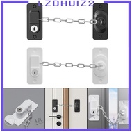 [Lzdhuiz2] Window Chain Lock No Drilling Door Restrictor for Home Refrigerator