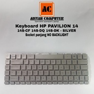 Hp PAVILION 14S-CF 14S-DK 14S-DQ Keyboard - SILVER