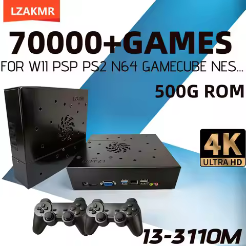 Retro Gaming Device X8 Loaded 70000+Games Support 60+Emulators for Wii PS2 DC PSP NGC N64 500G Win11
