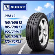 Sunny Tire 155/70R13, 165/80R13, 175/70R13, 185/70R13, 165/65R13 Tubeless Free Tire Valve DOT 2026