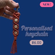 Personalised customisable Macrame keychain