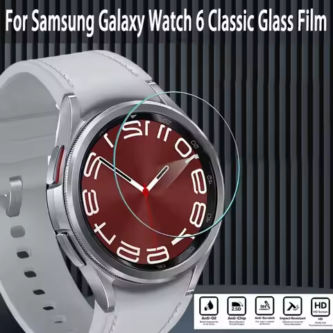 Tempered Glass For Samsung Galaxy Watch 6 Classic 43mm 47mm HD Glass Film Anti-scratch Screen Protec