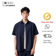 G2000 Men's Blue Short Sleeve Shirt