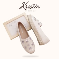 Kristin Diamond-Embroidered Shoes Velvet Lining 1-Inch High Sole Recommended To Reduce 1 Size From N