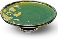 Nuri Koubou Fujii Medium Bowl Lacquer Glass Tableware Compote (24-A-002) Green (Approx.): Φ7.9 x H2.