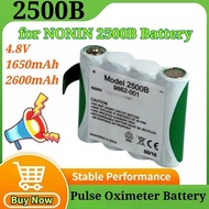For NONIN 2500B 4.8V 1650mAh/2600mAh Handheld Pulse Oximeter Rechargeable Battery Pack