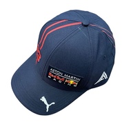PUMA六片式棒球帽，海軍藍，古著