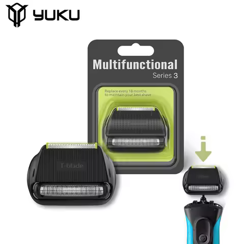 YUKU 32B Shaver Multifunctional Replacement Head Accessories for Braun Series 3 S3 Razor 3000s 3010s