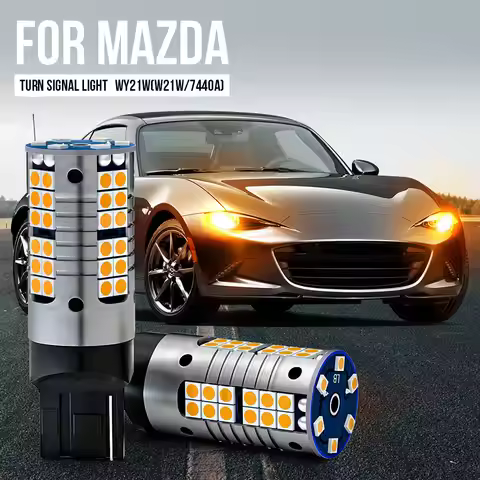 2pcs WY21W T20 7440A Canbus LED Turn Signal Light Blub For Mazda 2 DL DJ 3 BL BM BN 6 GJ CX-5 CX5 KF