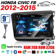 AO จอตรงรุ่น จอแอนดรอยด์ IPS 9 นิ้ว HONDA CRV 2007-2012 จอ android ติดรถยนต์9นิ้ว Quad Core ram 2GG rom 16G/32G 2DIN FULLHD YOUTUBE WIFI GPS Bluetooth จอแอนดรอยด์ติดรถยนต์ 2din APPLE CARPLAY