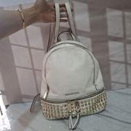 Preloved MK White Backpack