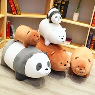 25cm We Bare Bears Pillow Stuffed Plush Toy Doll Sleeping/Standing/Crawling Panda We Bear Bears Cartoon Doll