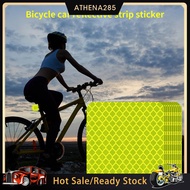 10Pcs Square Shape Reflective Decals Water Resistant Sticked Firmly Decorative Reflective Sticker for Bicycle