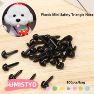 UMISTYDREAMUM9U 100pcs/bag Safety Triangle Noses for Teddy Dog Plastic Mini 4.5X5.5MM