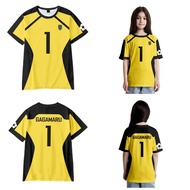 Anime Blue Lock Gagamaru Jersey 3D Print Short Sleeve T Shirt Women Men Boys Girls Kids Cosplay Grap