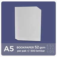 Bookpaper 52gsm A5 Beige book paper 52 A5 per Ream