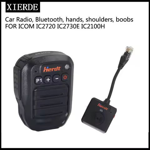 XIERDE Wireless Bluetooth Microphone Suitable for IC-2720 IC-2725E IC-2820 IC-208H Head Handheld Mic
