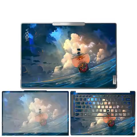 Pre-Cut Anti Scratch Vinyl Sticker Skin for Lenovo Yoga 7i (14'', Gen 7) Yoga Slim 9i (14 Gen 7) Yog