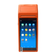 หน้าจอสัมผัสขนาด5.5นิ้วแบบพกพาเครื่องพิมพ์ใช้ความร้อนผ่านบลูทูธ PDA เครื่อง POS เคลื่อนที่ใบเสร็จ Wi