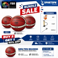 Molten BG4500 Basketball Ball Size 7 Indoor Outdoor Official Game Ball Premium Grip