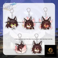 Fugue Anime KeyChain Honkai Star Rail Men Key Chain for Women Creative Art Kawaii Figure Cosplay Acr
