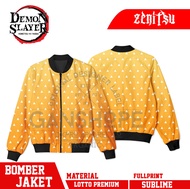JAKET BOMBER KIMETSU NO YAIBA ZENITSU AGATSUMA