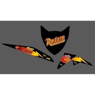 STRIPING STICKER BEAT FI TRANSPARENT LATEST MCQUEEN MOTIF