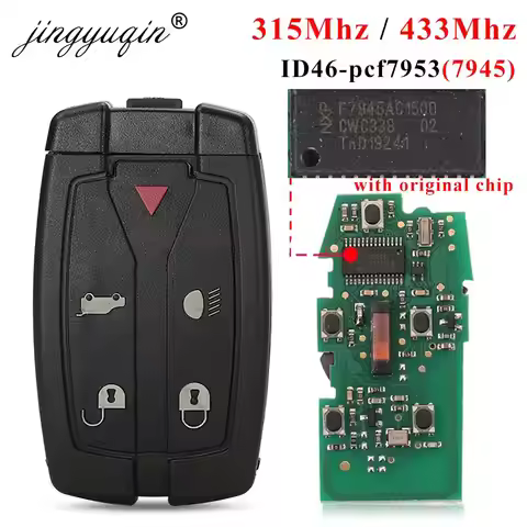 jingyuqin For Land Rover Freelander 2 Smart Remote control Car Key 315Mhz /433 Mhz PCF7945A WJZ 5 Bu