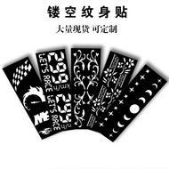 Beauty Sticker 2023 India Hannah Hollow Template Inkjet Juice Cream Waterproof Tattoo Sticker