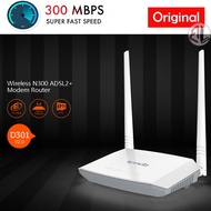 Tenda D301 Version:2.0 300MBPS ADSL Modem WiFi Router For TM Streamyx