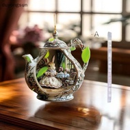 (duyongsun) Easter Home Decor Items In Teacup Warm Home 2d Acrylic Pendant Backpack Pendant Car [NEW