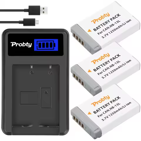 NB13L Battery + Charger for Canon PowerShot G7X G9X SX730 G5X G9 X Mark II SX620 HS SX720 HS SX740 H