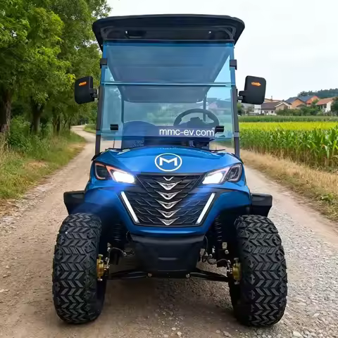 Super Power China MMC 2 4 6 8 Seat Electric Sightseeing Car 4000W/7000W 48V/72V Golf Cart