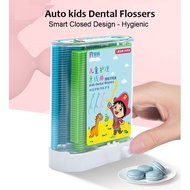 Kids Automatic Dental Floss Dispenser Automatic with Hygienic floss box and Refill
