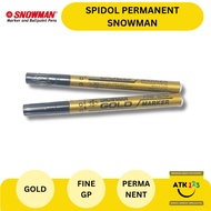 SNOWMAN Permanent Marker Gold Fine Tip FGP Gold/ Medium Tip GP/