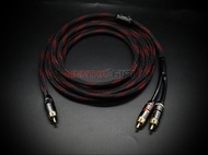 1pcs HIFI RCA Y Adapter Audio Cable Subwoofer Cable 1 RCA to 2 RCA audio cable / 0.5M- 5M NO1023