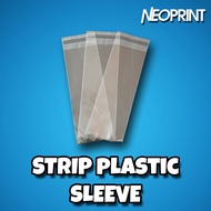 NEOPRINT OPP Plastic 2 X 6 inches plastic sleeve with adhesive