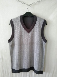 Vest Rompi Pria Kerah V // Rompi Rajut Pria