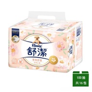 【Kleenex 舒潔】香氛舒適白茶沁香抽取式衛生紙 100抽x8包x2串_廠商直送