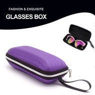 Purple Glasses Case Zipper Protective Sunglasses Box Spectacle Case Sun Glasses Case Sunshades Case 