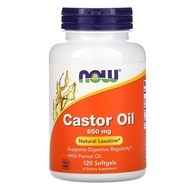 ✅READY STOCK✅ Now Foods, Castor Oil, 650 mg, 120 Softgels